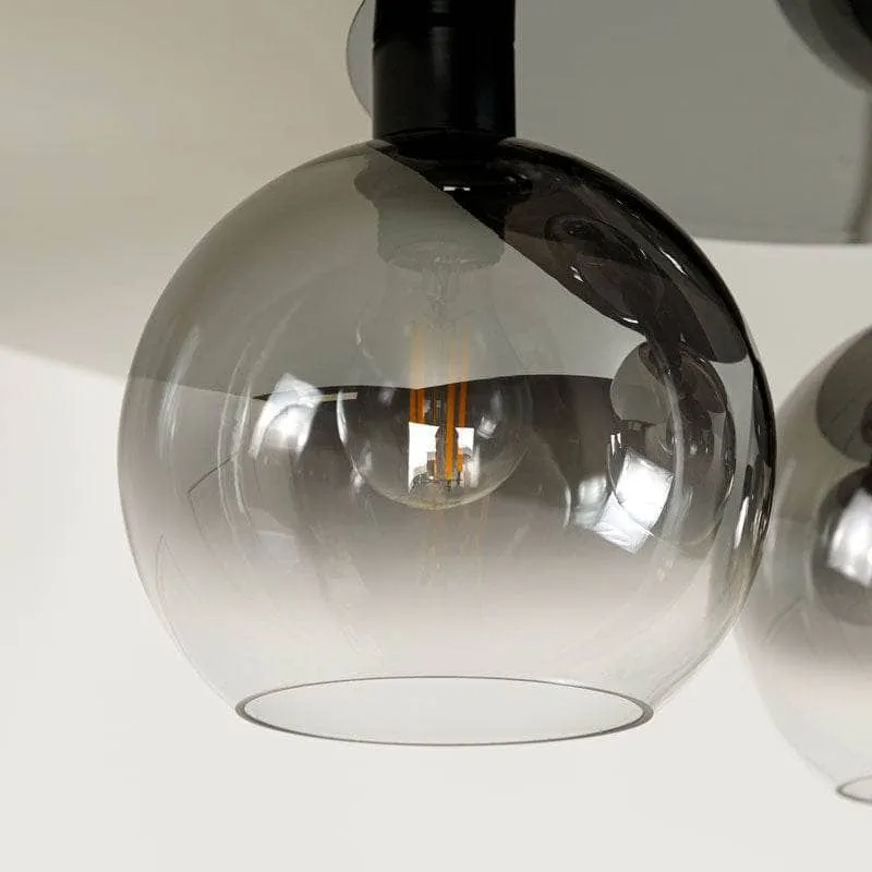 Arkansas Flush Ceiling Light - Black